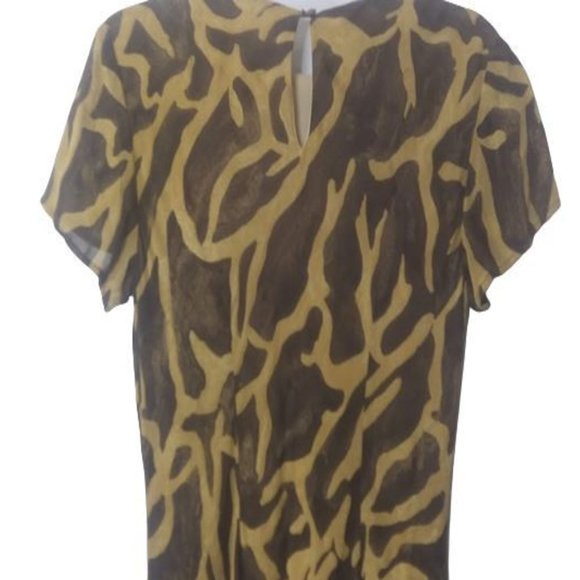 Vintage 70's PG Collections by Ginger Bort Animal Print Maxi Dress - Picture 5 of 7